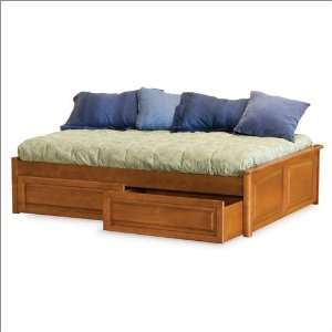 Twin Atlantic Furniture Concord Platform Bed with 2 Raised Panel 