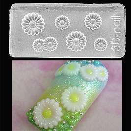 65 Daisy 3D Arcylic Nail Art Mold DIY Decoration  