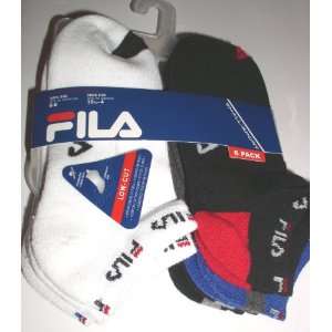 Fila Small Sport Boys Low Cut Socks, Sock Size 6 8, Shoe Size 10.5 4 