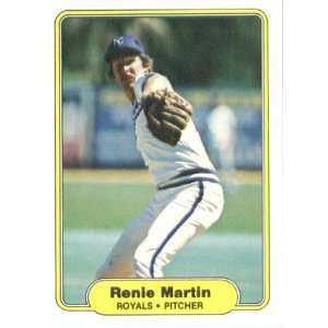  1982 Fleer # 414 Renie Martin Kansas City Royals Baseball 