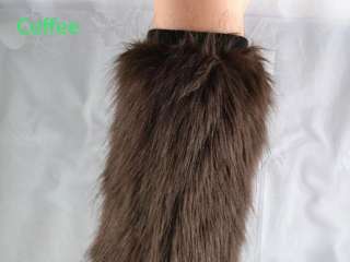   Fashion Lady Leg Warmer Boot Sleeve Cover faux fur NEW 16 colors TX2