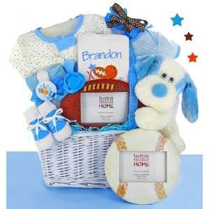    Personalized All Star Baby Boy Gift Basket 