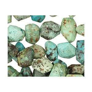  African Turquoise Beads Faceted Nugget 8 11x12 14mm Arts 