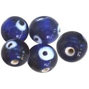 Evil Eye Glass Beads with Drilled Center Hole