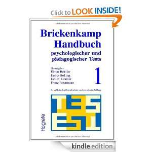 Brickenkamp Handbuch psychologischer und pädagogischer Tests, 2 Bde 