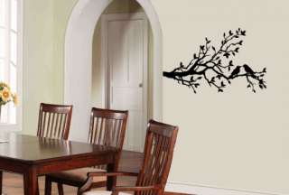 KISSING BIRDS ON A BRANCH TREE L Vinyl Wall  