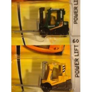 Matchbox Power Lift Forklift Set Highly Detailed #60 & The Yellow #45 