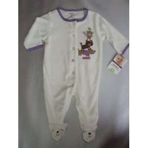 Carters Baby Girls One piece Terry Footed Easy Entry Sleep and Play 
