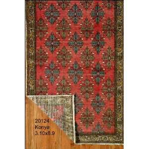 3x8 Hand Knotted Konya Turkey Rug   310x89 