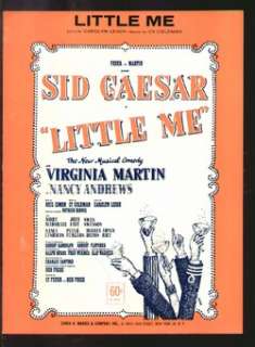 Little Me 1962 SID CAESAR Broadway Sheet Music NM  