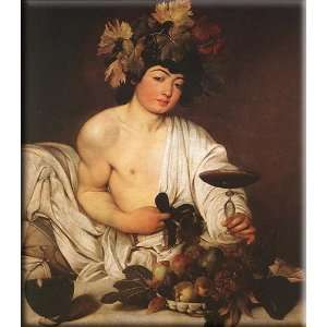  Bacchus 26x30 Streched Canvas Art by Caravaggio