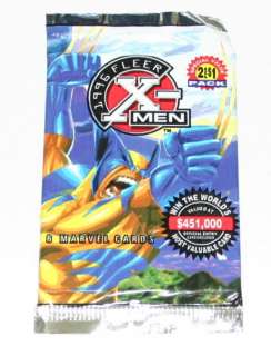 1996 Fleer X Men (6 Cards) Trading Pack Never Opened 495 Packs 85641 1 