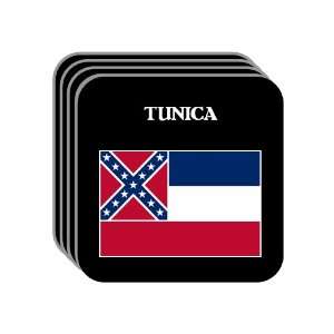  US State Flag   TUNICA, Mississippi (MS) Set of 4 Mini 