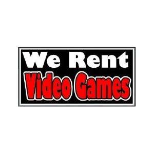  We Rent Video Games Backlit Sign 20 x 36