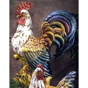  Giant Rooster Colored 30H   By Intrada Italy