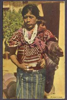 Guatemala Postcard Indian Woman Costumes, Chichicatenango To Cuba 1946 