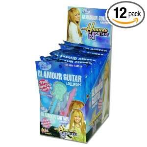Flix Candy Hannah Montana Guitar Pops, 2 Count Lollipops (Pack of 12)