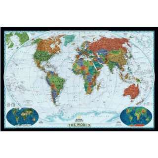  RE0622078T World Decorator   Enlarged And Tubed Map
