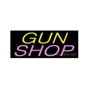  Gun Shop Neon Sign 13 x 32