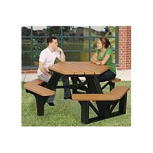  Heavy Duty Hex Picnic Table Patio, Lawn & Garden