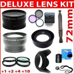   Hood + Lens Cleaning Kit Ideal for Nikon D40 D50 D60 D70 D80 D40X D90