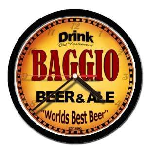  BAGGIO beer and ale wall clock 