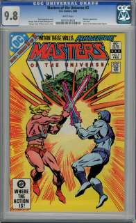 Masters of the Universe 3 CGC 9.8 White 1st He Man Book  
