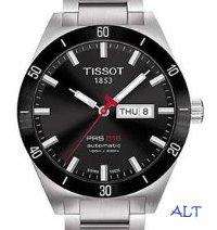Tissot Mens PRS 516 Black Dial Steel Strap Automatic Wrist Watch 