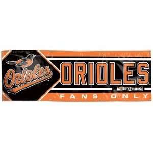 MLB Baltimore Orioles Banner   2x6 Vinyl  Sports 