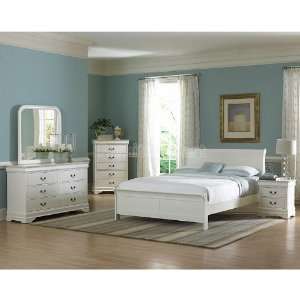  Homelegance Marianne Sleigh Bedroom Set (White) (King 