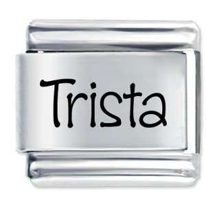  Name Trista Gift Laser Italian Charm Pugster Jewelry