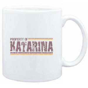  Mug White  Property of Katarina   Vintage  Female Names 