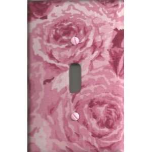  Single Toggle Plate   Pink Roses
