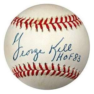  George Kell Signed Baseball   with HOF 83 Inscription 