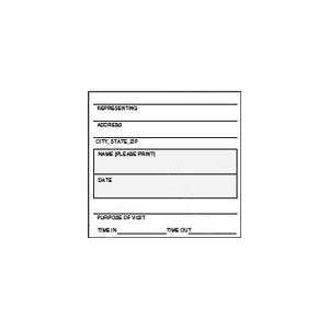 TEMPlog Sign In System Log Sheets   1200pk White Office 