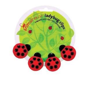 Animal House Ladybug Magnetic Mini Clip (Set of 4)  
