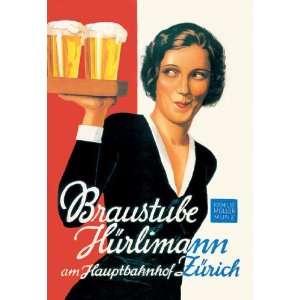    Braustube Hurlimann Hauptbahnhof 20x30 poster