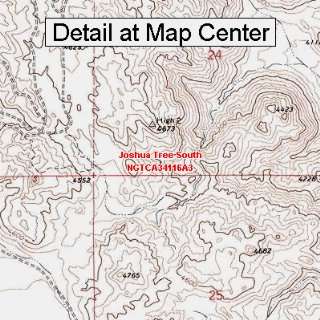 USGS Topographic Quadrangle Map   Joshua Tree South, California 
