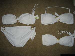 TRINA TURK strapless bikini CASSIS white swimsuit PICK YOUR SIZE NWT 