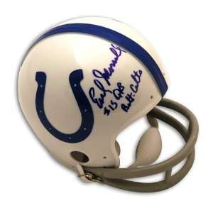   Baltimore Colts Mini Helmet inscribed QB Balt. Colts 