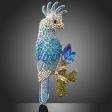 Womens Girls Rhinestone Swarovski Crystal Sapphire Parrot Attractive 