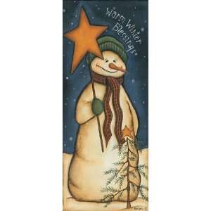   Winter Blessings Finest LAMINATED Print Kim Lewis 4x10