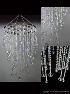 Small Crystal Acrylic Drop Chandelier Wedding Event Party Decor  