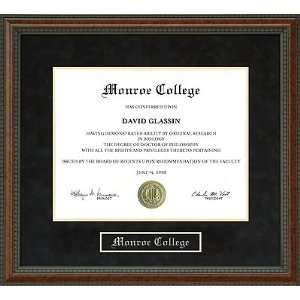  Monroe College Diploma Frame