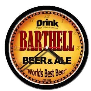  BARTHELL beer and ale cerveza wall clock 