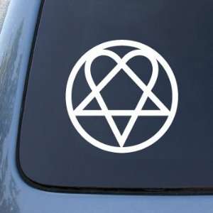 HIM Pentagram Symbol   Car, Truck, Notebook, Vinyl Decal Sticker #2415 