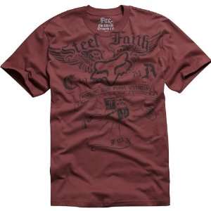 Fox Racing Steel Faith Premium Mens Short Sleeve Sports Wear T Shirt 