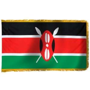  Kenya Flag 3X5 Foot E Poly PH and FR Patio, Lawn & Garden
