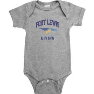 Fort Lewis College Skyhawks Sport Grey Varsity Washed Diving Arch Baby 