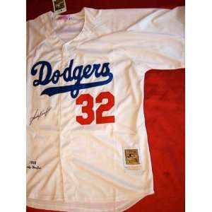  Sandy Koufax Autographed Jersey   Autographed MLB Jerseys 
